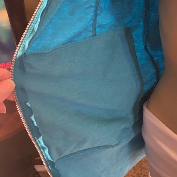 Women's Turquoise CHAMPION HOODIE SMALL - Picture 9 of 12